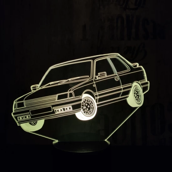 Amerikai autó  7 színű 3D led lámpa