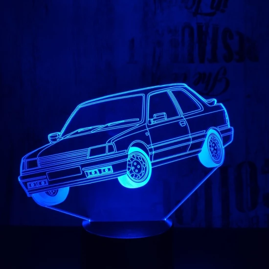 Amerikai autó  7 színű 3D led lámpa