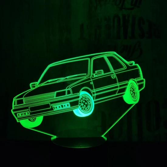 Amerikai autó  7 színű 3D led lámpa