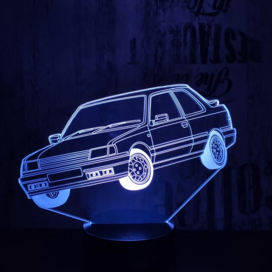 Amerikai autó  7 színű 3D led lámpa