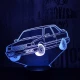 Amerikai autó  7 színű 3D led lámpa