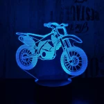 Cross motor 3D led lámpa