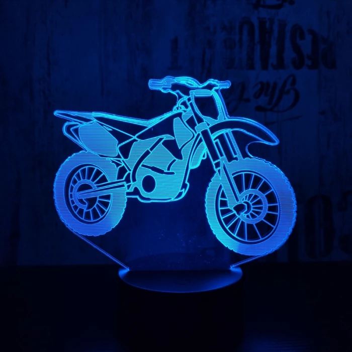 Cross motor 3D led lámpa