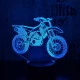 Cross motor 3D led lámpa