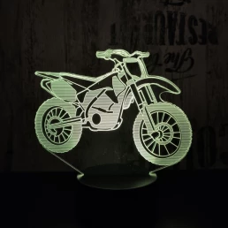 Cross motor 3D led lámpa