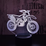 Cross motor 3D led lámpa