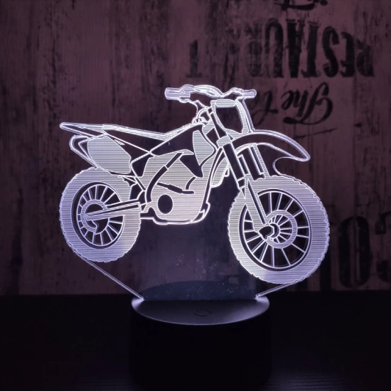 Cross motor 3D led lámpa