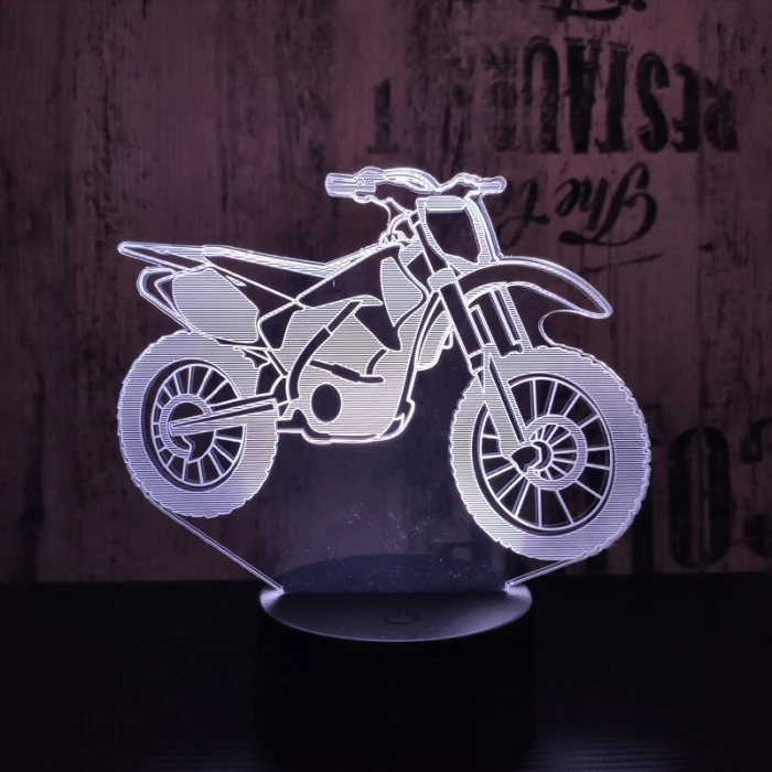 Cross motor 3D led lámpa