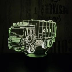 Kukásautó 7 színű 3D led lámpa