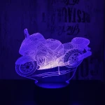 Motorkerékpár  7 színű  3D led lámpa