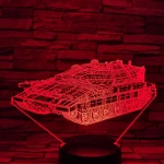 Lánctalpas tank 7 színű 3D led lámpa