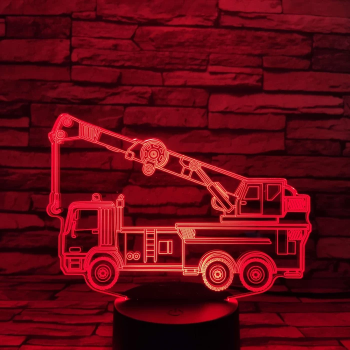 Darus kocsi 7 színű 3D led lámpa