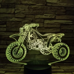 Quad 7 színű 3D led lámpa