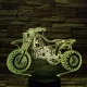 Quad 7 színű 3D led lámpa