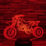 Quad 7 színű 3D led lámpa
