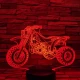 Quad 7 színű 3D led lámpa