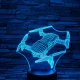 Drón 7 színű 3D led lámpa