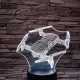 Drón 7 színű 3D led lámpa
