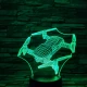 Drón 7 színű 3D led lámpa