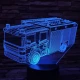 Tűzoltó autó 7 színű 3D led lámpa
