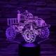 Off Road Autó  7 színű 3D led lámpa