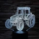 Traktor 7 színű 3D led lámpa
