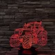 Traktor 3D led lámpa