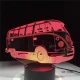 Retro Kisbusz 3D led lámpa