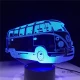 Retro Kisbusz 3D led lámpa