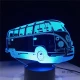 Retro Kisbusz 3D led lámpa