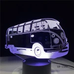 Retro Kisbusz 3D led lámpa