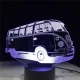 Retro Kisbusz 3D led lámpa