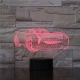 Gyerek autó 7 színű 3D led lámpa