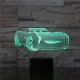Gyerek autó 7 színű 3D led lámpa