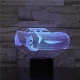 Gyerek autó 7 színű 3D led lámpa