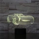 Gyerek autó 7 színű 3D led lámpa