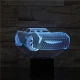 Gyerek autó 7 színű 3D led lámpa