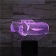 Gyerek autó 7 színű 3D led lámpa