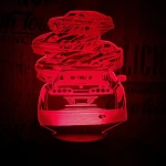 4 Autó 7 színű 3D led lámpa