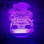 4 Autó 7 színű 3D led lámpa