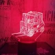 Targonca 7 színű 3D led lámpa