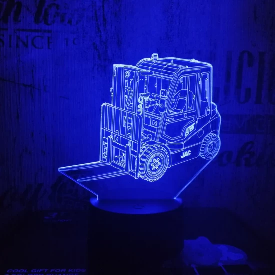 Targonca 7 színű 3D led lámpa