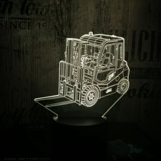 Targonca 7 színű 3D led lámpa