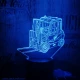 Targonca 7 színű 3D led lámpa