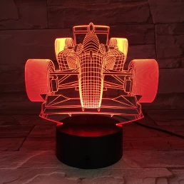 Forma1 7 színű 3D led lámpa