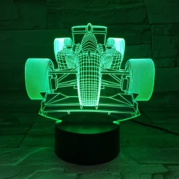 Forma1 7 színű 3D led lámpa