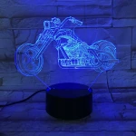 Chopper motor 3D led lámpa