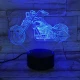 Chopper motor 3D led lámpa