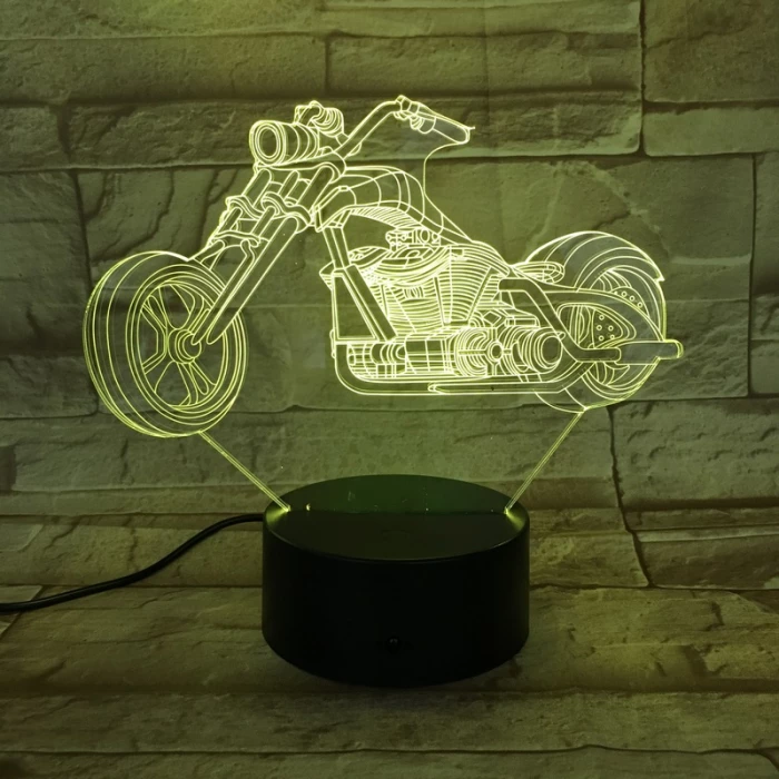 Chopper motor 3D led lámpa