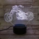 Chopper motor 3D led lámpa